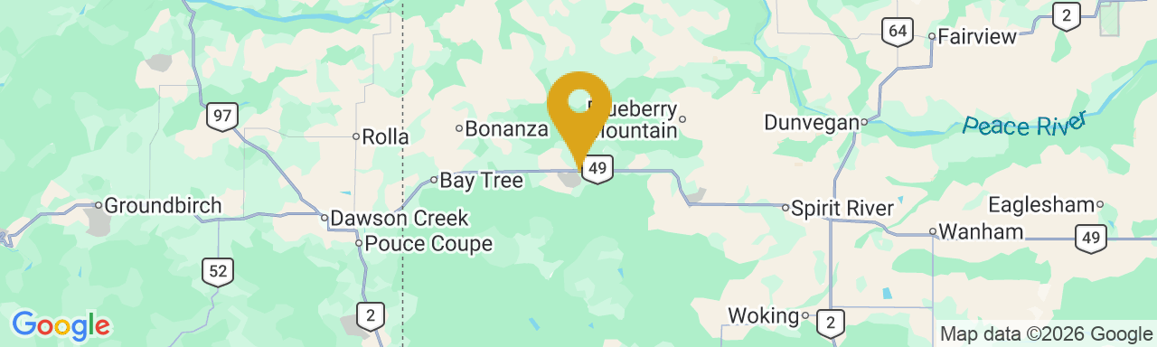 Map of Gordondale TRD