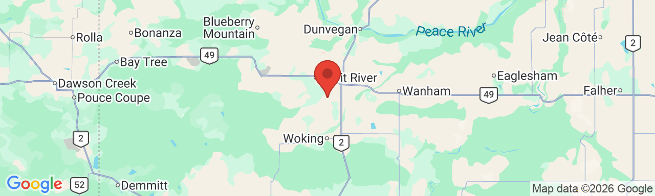 Map of Spirit River Landfill